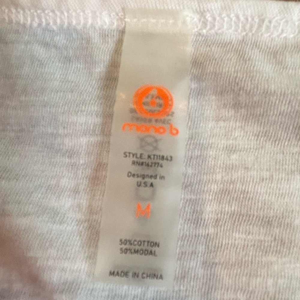NWT Mono B White Tank Top - Picture 5 of 7